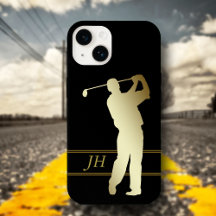 Golfer-Monogramm-Silhouette