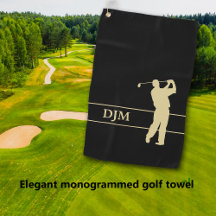 Golfer-Monogramm-Silhouette