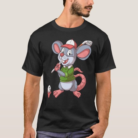 Golfer Mouse T-Shirt (Vorderseite)