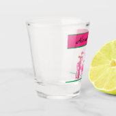 Golfer Name der Rosa Golf Cart Clubs der Frau Schnapsglas (Links)