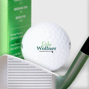 Golfer Name einfach elegant Golfball