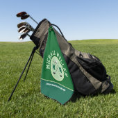 Golfer Name Green Golf Handtuch (Gras)