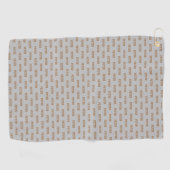 Golfer Name Pattern Golfhandtuch (Horizontal)