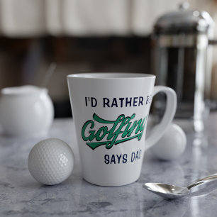 Golfer Name statt Golfing sagt Vater Latte Tasse