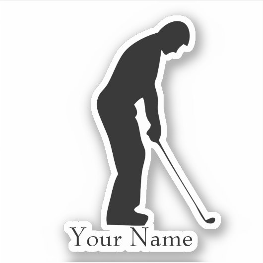 Golfer Name Sticker (Vorderseite)