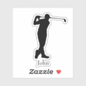 Golfer Name Sticker (Blatt)