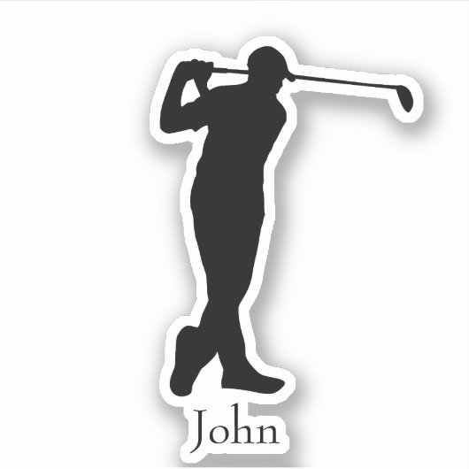 Golfer Name Sticker (Vorderseite)