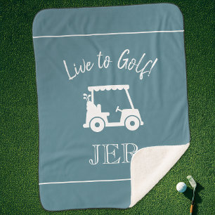 Golfer Niedlich Golf Cart Mit Monogramm Golfinitia Sherpadecke