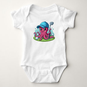 Golfer Octopus Baby Strampler