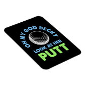 Golfer Oh mein Gott Magnet (Rechte Seite)