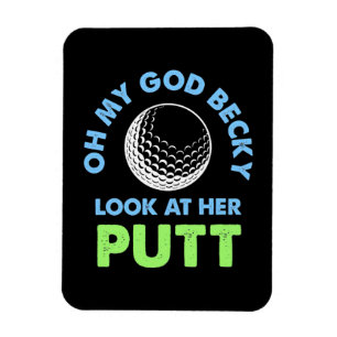 Golfer Oh mein Gott Magnet