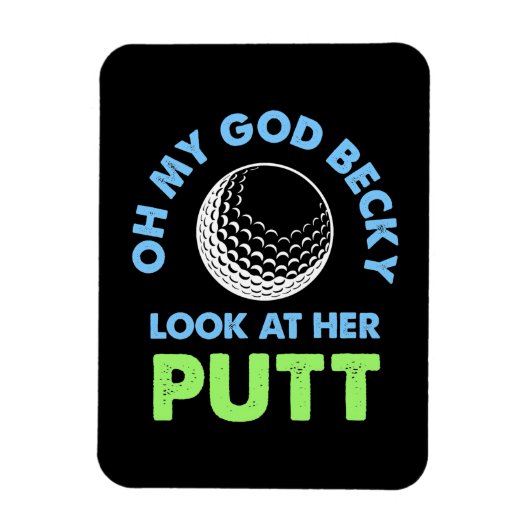 Golfer Oh mein Gott Magnet (Vertikal)