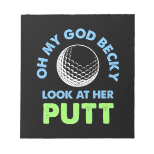 Golfer Oh mein Gott Notizblock