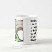 Golfer on Green auf klassisch-weißer Kaffeemaschin Kaffeetasse (Mittel)