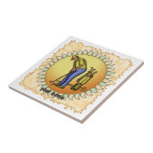 Golfer Opa Fliese (Seite)