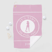 Golfer Par T-Shirt Funny Golf Spaß Monogram Niedli Golfhandtuch (Insitu)