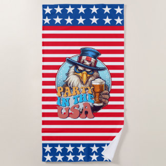 GOLFER Party In the USA Flagge Handtuch