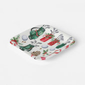 Golfer-Party Weihnachtsdekoration Pappteller (Gewinkelt)