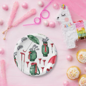 Golfer-Party Weihnachtsdekoration Pappteller (Party)