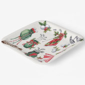 Golfer-Party Weihnachtsdekoration Pappteller (Gewinkelt)