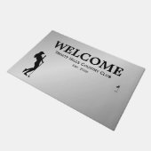 Golfer Personal Fußmatte (Schrägansicht)