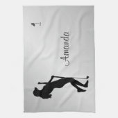 Golfer Personal Geschirrtuch (Vertikal)