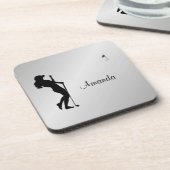 Golfer Personal Getränkeuntersetzer (Linke Seite)