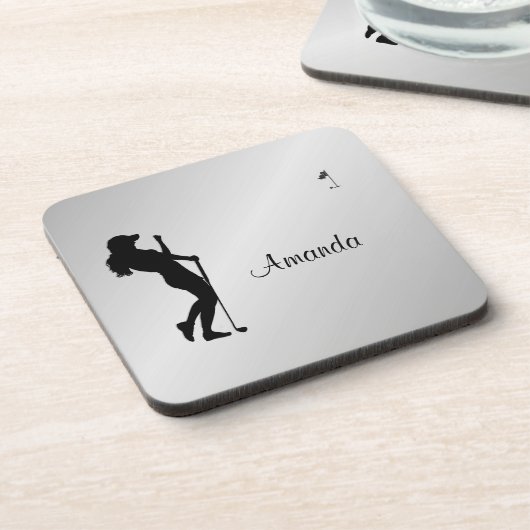 Golfer Personal Getränkeuntersetzer (Linke Seite)