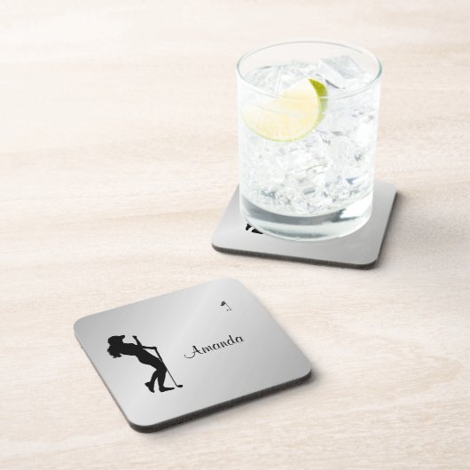 Golfer Personal Getränkeuntersetzer (Rechte Seite)