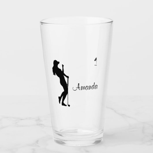 Golfer Personal Glas (Vorderseite)