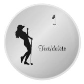 Golfer Personal Keramikknauf (Vorderseite)