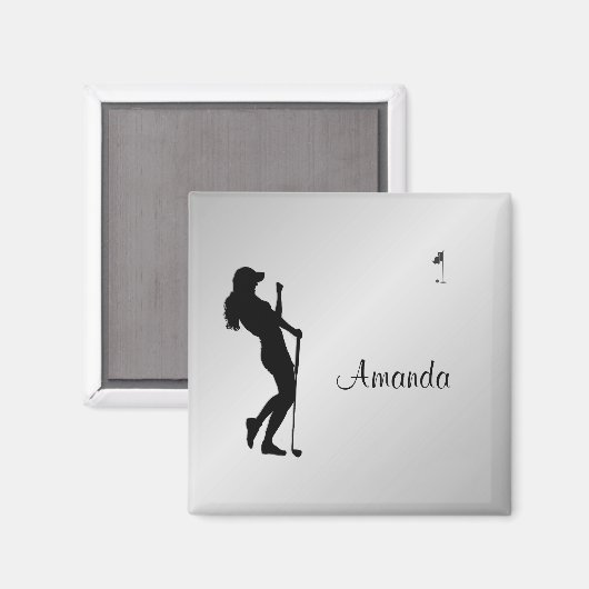 Golfer Personal Magnet (Vorderseite/Rückseite)