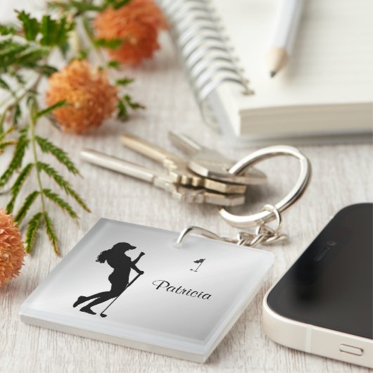 Golfer Personal Schlüsselanhänger (Vorderseite rechts)
