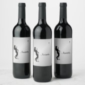 Golfer Personal Weinetikett (Flaschen)