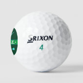 Golfer Personalisiert 2 Initialen Grass Green Golfball (Logo)