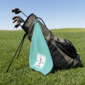 Golfer Personalisiert und Jahr Golfhandtuch (Gras)