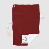 Golfer Personalisiert und Jahr Golfhandtuch (Insitu)