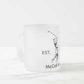 Golfer Personalisiert und Jahr Mattglastasse (Vorderseite Links)