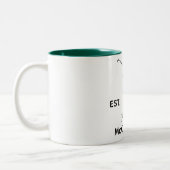 Golfer Personalisiert und Jahr Zweifarbige Tasse (Links)