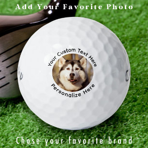 Golfer Personalisiertes Foto Einfach benutzerdefin Golfball