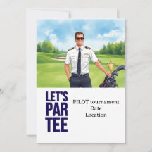 GOLFER Pilot Aviation Industry Golfer 