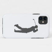 Golfer-Player-Silhouette Case-Mate iPhone Hülle (Rückseite (Horizontal))