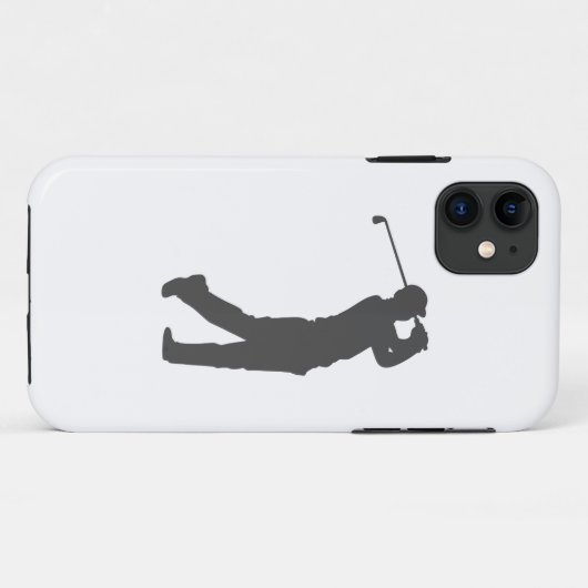 Golfer-Player-Silhouette Case-Mate iPhone Hülle (Rückseite (Horizontal))