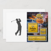 Golfer-Player-Silhouette Einladung (Vorne/Hinten)
