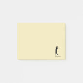 Golfer Post-it Klebezettel (Vorderseite)