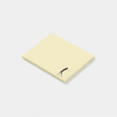 Golfer Post-it Klebezettel (angewinkelt)