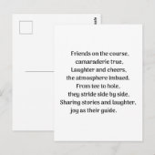 Golfer Postkarte (Vorne/Hinten)