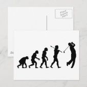 Golfer Postkarte (Vorne/Hinten)