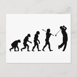 Golfer Postkarte