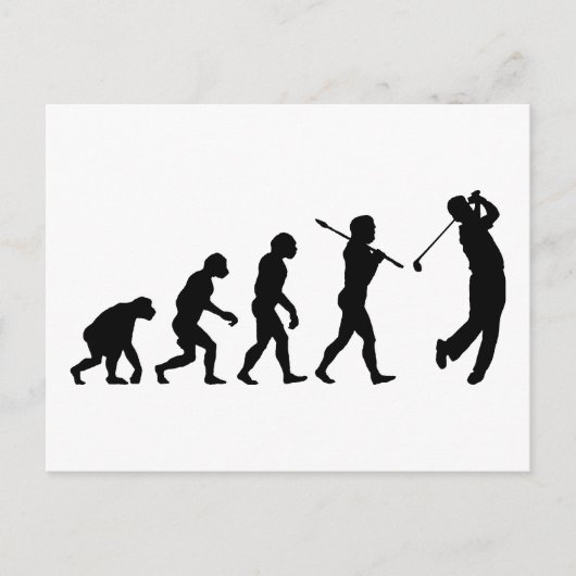 Golfer Postkarte (Vorderseite)